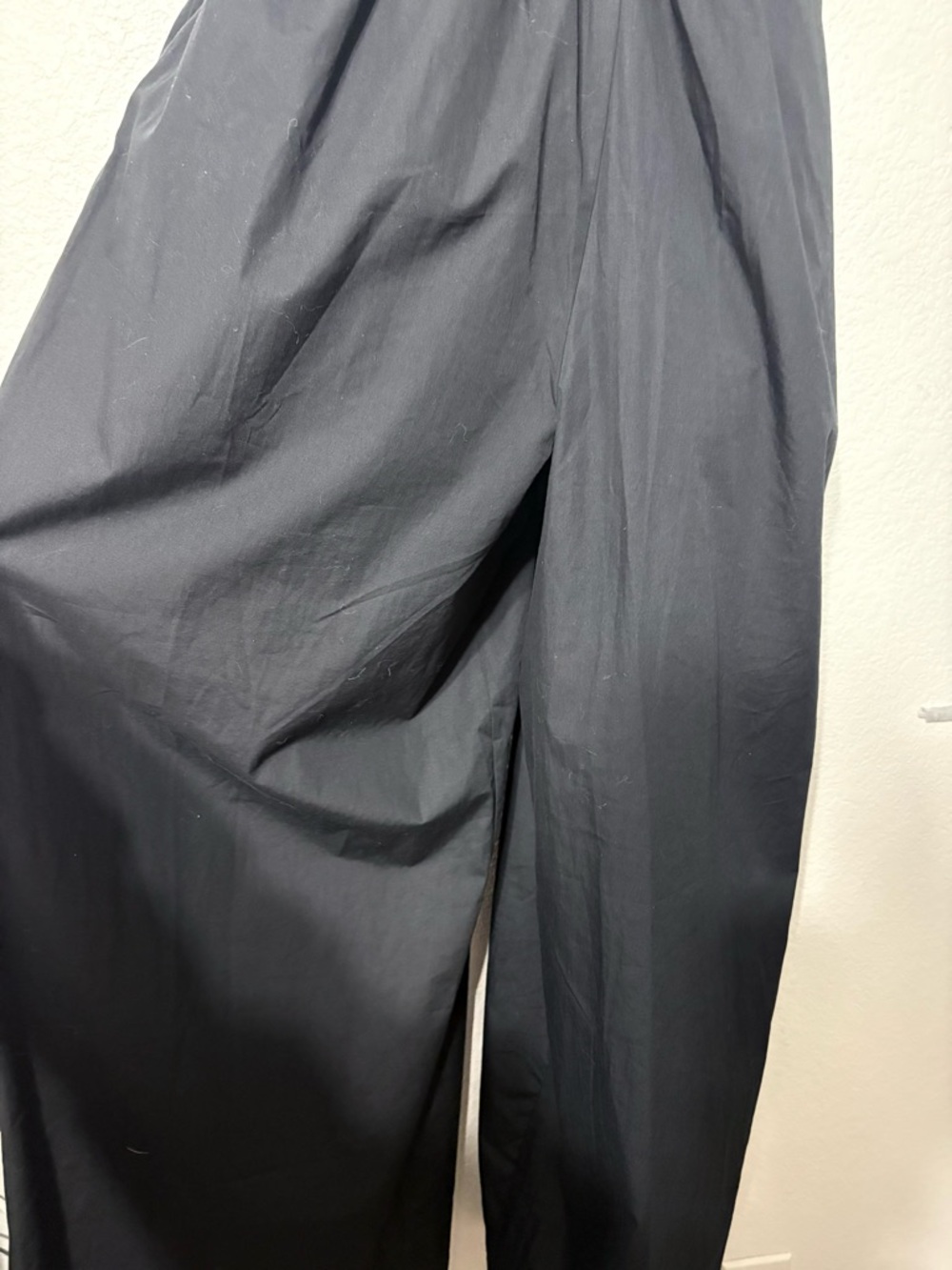 Band of the Free Strapless Black Wide-Leg Jumpsuit w Pleated Bodice Smocked Back - Picture 5 of 15